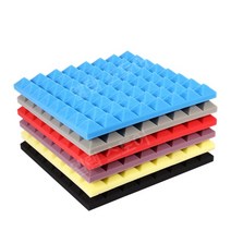 흡음제 흡음판 실내방음벽 방음제 셀프 10개세트, 청색 두께 5cm(접착제 포함) 50x50cm