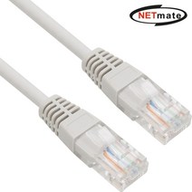 인터넷 통신 랜선 CAT.6 UTP다이렉트 케이블(그레이) 보급형 0.5m 넷매이트NMC-U605G