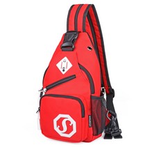 Makone 남자힙색 캐쥬얼 슬링백 크로스백 겸용 백팩 방수 한겹두겹 숄더백 남녀