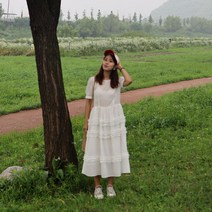 릴리 프릴 롱 원피스