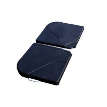 [위드퍼니처] 콘크리트 베이스 2개 50kg 파라솔받침 파라솔베이스, 색상:블랙_2조각, 상세 설명 참조