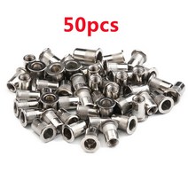 팝너트 M3 M4 M5 M6 M8 M10 리벳 너트 스테인레스 스틸 플랫 헤드 나사산 캡 10/20/50 개, 03 50pcs_05 M5