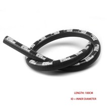 차량냉각 미터 실리콘 스트레이트 호스 ID 12mm/14mm/16mm/19mm 블랙 냉각수 인터쿨러 터보 튜브 공기 흡, 03 RS100-Black-ID-10mm