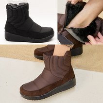 벨루치슈즈 여성 가보시 키높이 5cm 통굽 안감털 패딩부츠 겨울 방한부츠