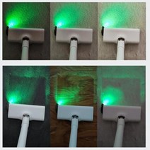 베이리인스 먼지가 다 보여 청소기 레이저 LED조명, 전용 건전지만*2개