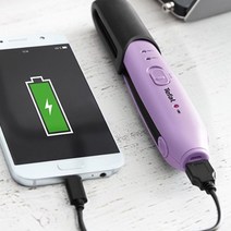 휴대용 미니 무선 고데기 편리한 앞머리 가벼운 경량 소형 안전, 단품