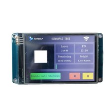 LCD/DLP/SLA NANODLP 시스템에 적합한 3.5 인치 저항 막 스크린 3d 프린터 액세서리, 01 파란