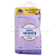 크리넥스 마이비데 센서티브케어(캡) 64매 x 6개 물티슈 코스트코