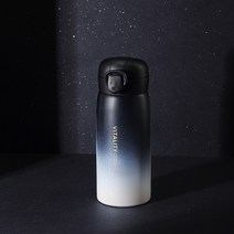 케빈 딸기 생활 창의 그 라 데 이 션 텀 블 러 여자 스 테 인 리 스 스틸 점프 캡 차량 물컵 비 즈 니스 선물, 검은 색, 270ml
