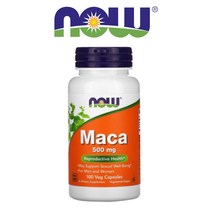 나우푸드 마카 뿌리 추출물 500mg Maca Root 아답토젠 십자화과채소 비건 100 베지캡슐