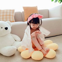 꽃비내리는날 무형광 3겹 강화 자수소창수건, 블루스카이 자수, 수건(86x44.5cm), 정련O, 1개