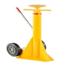Vestil SP-TOP Steel Spin Top Trailer Stabilizing Jack with Powder Coat Safety Yellow Finish 100 000, 1, Pack of 1