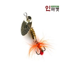 IM 골드 스피너 베이트 배스 쏘가리 꺽지 민물 루어, 골드스피너 1/4oz(4개입)