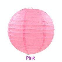 프린트 라운드 종이 랜턴 16인치 40cm 웨딩 생일 파티 할로윈 장식, 16inch 40CM, paper lantern pink