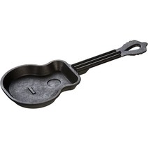 롯지 기타 모양 미니 주물팬 프라이팬 블랙 10.75인치, 기본