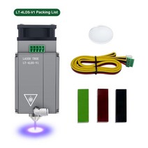 목재가공 레이저 나무 20W 광학 전원 80W 헤드 공기 지원 블루 라이트 TTL 모듈 DIY CNC 절단 조각 도구, [01] LT-4LDS-V1