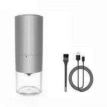 곡물분쇄기 가루분쇄기 가정용분쇄기 멀티다지기휴대용 전기 커피 그라인더 너트 곡물 후추 USB 홈 여행, 04 LED white