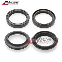 오일씰 honda cbr600rr 03-04 fmx650 cbr900rr 93-99 crf1000 la africa t 16-18 용 더블 스프링 프론트 포크 댐퍼 오일 씰, 모두 4개