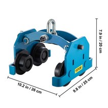 레바블럭 우인치 1톤호이스트 체인블럭 수동윈치 vevor 1100 - 4400 lbs 일반 트롤리 푸시 빔 모노레일 트롤리 조절 가능한 리프팅 윈치 크레인 리프트 슬링 상품, 2200파운드(1톤)