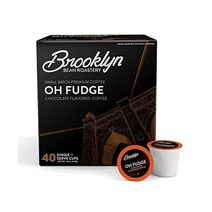 Brooklyn Beans 브루클린 빈즈 오 퍼지 미식가용 커피 2.0 큐릭 K-Cup 브루어스와 40 개, Oh Fudge, 40 Count (Pack of 1)