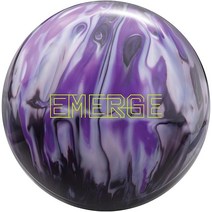 Bowlerstore Products Ebonite Emerge 사전 드릴 볼링공 - 블랙/실버/퍼플 7.3kg(16파운드)