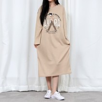 그저그녀 W0148 아키라 나염 롱 원피스