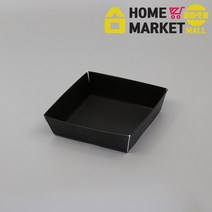 베이커리포장 고급(트레이) (BK)DRP-18 블랙 (50개x10줄) 크라프트종이트레이 핫도그포장용기-뚜껑별도