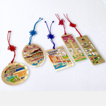 한국민예사 전통 금장 책갈피 북마크, 55 사군자