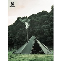 a형텐트 밀리터리 군용 경량 캠핑 첼트반 솔캠 쉘터 경량 야외, 아미그린