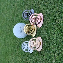 이븐 스컬 스탠딩 골프공 볼마커+햇클립 5종중 택1, 블랙 볼마커+햇클립