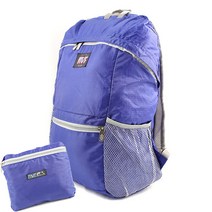 휴대용 접이식 배낭. 여행용 접이식배낭 접이식가방 백팩 여행가방, 블루
