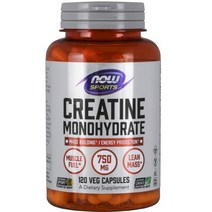 나우푸드 스포츠 크레아틴 모노하이드레이트 750MG Veggie Capsules 120정