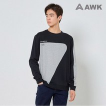 [AWK] 언발 절개 분또 맨투맨 티셔츠