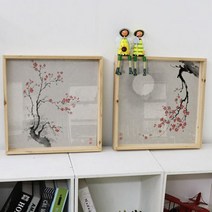 il302-우드프레임액자_사군자매화(중형), 이미지2