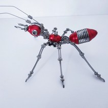 퍼즐 브레인게임 스틸 워크 래프트 3D 금속 개미 컬러 DIY 직소 모델 성인선물 장난감, CHINA, Red ant