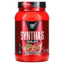 BSN 신타6 Isolate 단백질 분말 드링크 믹스 딸기 밀크셰이크 912g, One Color, One Size