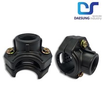 PE 중형새들 암나사 농수관 수도관 연질관 부속 점적 관수 자재, 50mmx40mm