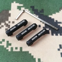 핸드레일 MAILIO 3 개/대 M-LOK 와이어 가이드 시스템 케이블 관리 레일 커버 Picatinny Rail Handguard 테일 고정 카드 슬롯, [01] B-BK