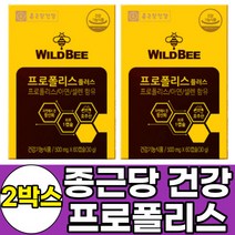 종근당건강 여성 면역력영양제 호주 플라보노이드17mg 프로폴리스 60캡슐 2박스 4개월분 항산화에좋은 아연 BEEPROPOLIS 로얄 꿀벌 식약처인증 폴리폴리스