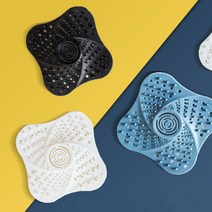 퍼니싱굿즈 흡착 클린 실리콘 배수구 거름망 하수구커버 머리카락필터 싱크대 세면대, 1개, 블랙