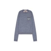 [엔21] [N21]N21 여성 스톤 브로치 울 니트 N2127FRKN012GR