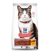 힐스 사이언스다이어트 어덜트 헤어볼 컨트롤 치킨 고양이 사료, 6개, 1.6kg, 닭