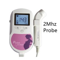 태아심장소리 심음기 태교음악 심장박동 모니터 CONTEC 아기 소리 C C1 LCD 초음파 태아 도플러 2mhz 8Mhz, 01 soundC pink 2M