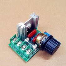 고전력 전자 전압 조정기 퓨즈로 속도 온도 제어 램프용 조절식 2000W, 01 Version A