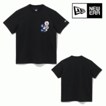 뉴에라 뉴에라 반팔 MLB 핀 버튼 LA 다저스 반팔 티셔츠 블랙 13338662 N 13338662