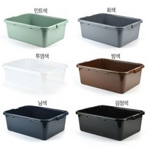 PLATAPIO 박스형 트레이 식기수거함 설겆이통 식기 수거박스 1개 색상선택, 수거박스-검정색