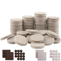 펠트 의자 다리 패드 5mm 두께 바닥 스크래치 보호 매트 음소거 미끄럼 방지 자체 접착 DIY 가구 액세서리 20mm, [1] A