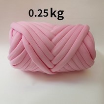 목도리 실 손뜨개 두꺼운 슈퍼 벌크 청키 원사 손 뜨개질 크로 셰 부드러운 큰 면 DIY 팔 로빙 방적 담요용 1kg 232895, 0.25kg 핑크