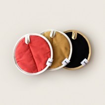 블랙 크라운 클로드 다용도 팟 홀더 코스터 주방 패브릭 천코스터 컵받침 무지 코스트, 클로드 레드