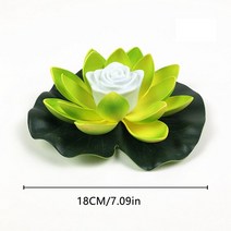 실외조명 방수조명 태양광조명 LED 태양 전원 꽃 빛 인공 모양 부동 분수 연못 정원 풀 램프 밤 Led, 03 18cm green